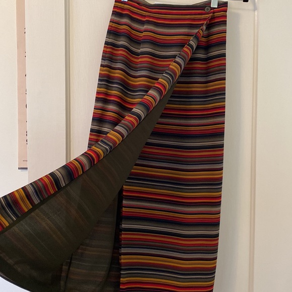 High waist striped midi skirt - Picture 5 of 6